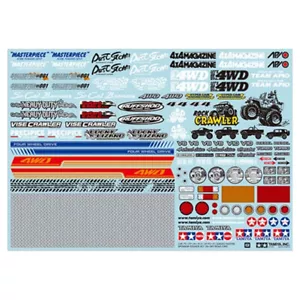 NEW Tamiya 54630 RC Sponsor Sticker Set for Off Road Car FREE US SHIP - Picture 1 of 1