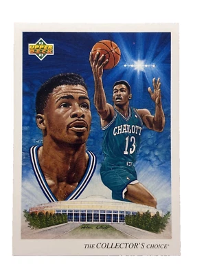 Excelente: Tarjeta de colección 1992-93 Upper Deck Kendall Gill Charlotte Hornets Foto 1 de 2
