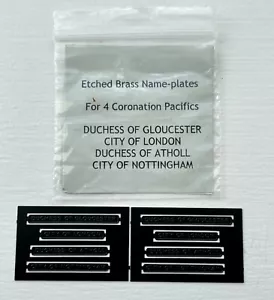 WRENN Etched model railway Name Plates S/L Coronation by KEYSER for Wrenn - Foto 1 di 2