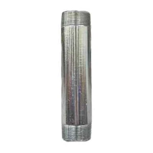 Pezón de tubo galvanizado BMI 1-1/2" x 8" NPT roscado 150# UL/FM - Imagen 1 de 2