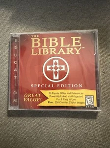 Bible Library Special Edition CD-ROM 36 Popular Bibles References 200 ClipArt - Picture 1 of 2
