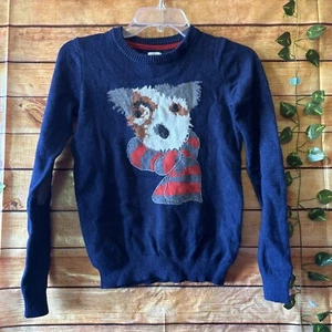 Mini Boden Dog With Scarf Sweater Wool Blend Size 9/10y - Picture 1 of 7