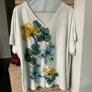 Chicos Perlen Pailletten T-Shirt Top Damengröße 3 gebraucht, in einwandfreiem Zustand - Bild 1 von 3
