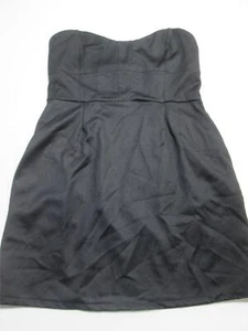NWT Silence + Noise Womens Size L Sheath Dress Black Strapless Stretch Casual - Picture 1 of 5
