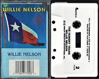 WILLIE NELSON / THE HUNGRY YEARS - Cassette (1986, Plantation) - Image 1 of 2