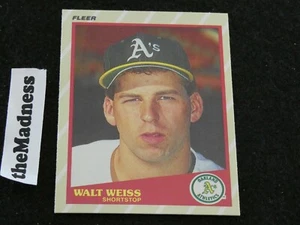1989 Fleer Super Stars Walt Weiss Baseball Card #42 Oakland A's Oddball - Picture 1 of 1
