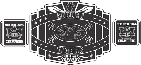AUBURN TIGER 2013 IRON BOWL CHAMPIONHSIP TITLE BELT Cover