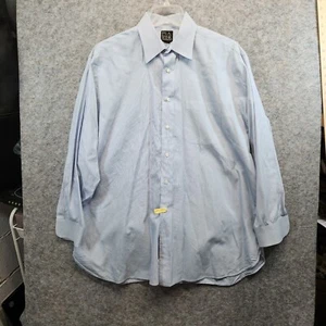 Jos. A. Bank Men's Blue Striped Long Sleeve Button Up Dress Shirt Size 17-33 - Picture 1 of 7