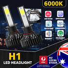 H1 Led Headlight Kit Bulbs High Low Beam Super White 20000Lm 6000K Modigt
