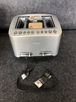 Breville BTA840XL Die-Cast 4-Slice Smart Toaster In Brushed Stainless - Image 1 of 4