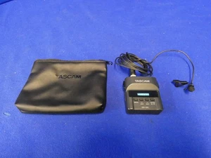 Tascam DR-10L Micro Portable Audio Recorder w/Lavalier Mic & Mic Clip, Case - Picture 1 of 10