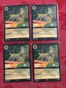 4x Lorcana Reign of Jafar - Tramp - Dapper Rascal - 22/204 - Super Rare M/NM x4 - Picture 1 of 7
