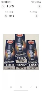 4x NEW GENUINE NGK IRIDIUM IX SPARK PLUG BKR6EIX Stock No. 6418 Trade Price - Picture 1 of 2