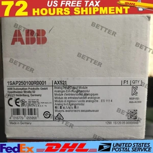 One ABB 1SAP250100R0001 AX521 Analog Input Module New In Box Fast Shipping - Picture 1 of 2