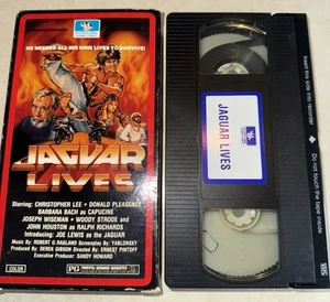 Interglobal VHS OOP Jaguar Lives Christopher Lee Barbara Bach Karate Joe Lewis - Picture 1 of 4