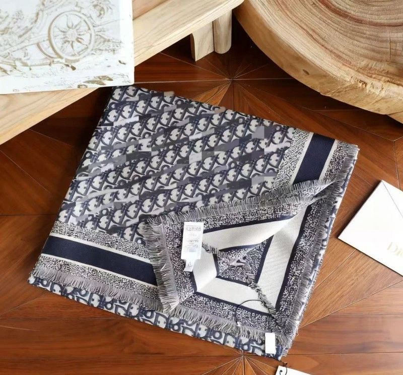 DIO кашемир шарф классический градиент шерсти шеи подогреватель оригинальный шарф - Изображение 1 из 4