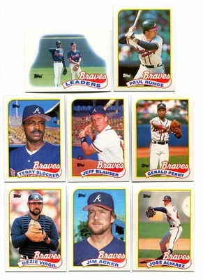 Lot Of (23) 1989 Topps Baseball Cards - Atlanta Braves - Image 1 of 4