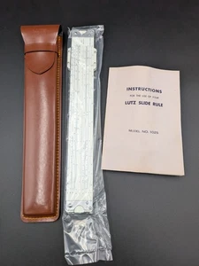 New Slide Rule LUTZ Model 102S Japan w/ Case & Instructions - Picture 1 of 6