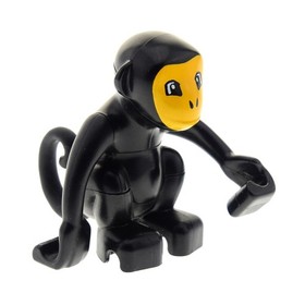 1x Lego Duplo Animal Monkey Black Orange Zoo Circus 5593 9214 4510441 60363c01pb01