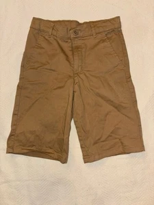 Nautica Boys School Uniform Khaki Shorts Size 12 Adjustable NWOT Tan Chino - Picture 1 of 15