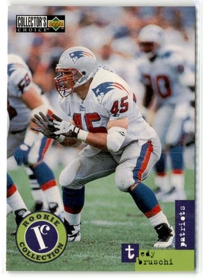 Tedy Bruschi New England Patriots 1996 Collector's Choice Update #U43 - Image 1 of 2