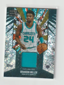 2025 Topps-Brandon Miller Woven Wonders Relics Silver Rainbow-Charlotte Hornets - Picture 1 of 1