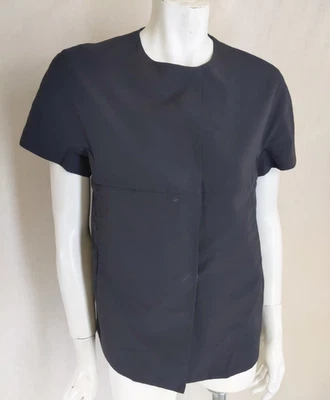 MARNI 42 S 6 Blouse Top Black Cotton/Nylon S/S Womens - Изображение 1 из 4