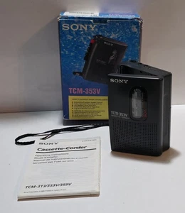 Sony TCM-353V Walkman Cassette-Corder Recorder TCM-353V Boxed - Picture 1 of 18