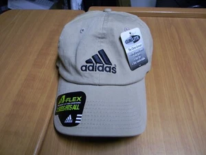 NWT adidas Tan Climalite A-flex hat cap- Stretch Band - One size fits most - Picture 1 of 4