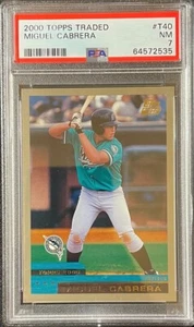 Miguel Cabrera 2000 Topps Traded #T40 PSA 7 Rookie Card - Picture 1 of 2