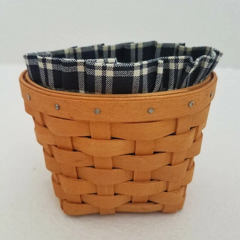 Longaberger Oregano Hostess Booking Basket Set~1998~Retired~Hanging~Country~Tiny Cover
