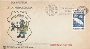 SMI) 1967. Mexico. World Meteorology Day. FDC - Picture 1 of 1
