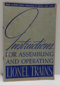 Lionel Prewar Instruction Book for Assembling & Operating Lionel Trains - 1938 - Picture 1 of 6