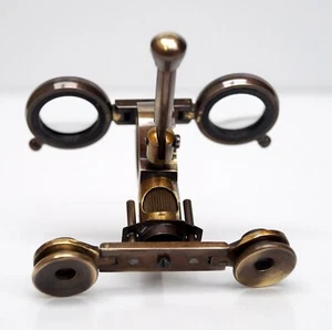 Nautical brass folding binocular with compass antique maritime instrument gift - Picture 1 of 12