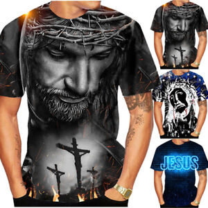 Jesus Faith Love Hope Casual Women Men T-Shirt 3D Print Short Sleeve Tee Tops