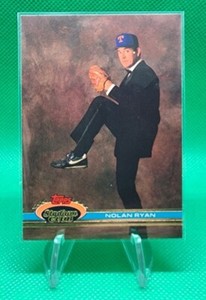 NOLAN RYAN Tuxedo 1991 Topps Stadium Club #200 HOF Texas Rangers