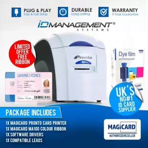 Magicard Pronto ID Card Printer • FREE Ribbon • FREE Delivery - Picture 1 of 4