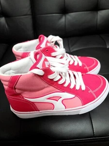 Airwalk Pink High Top con gráficos laterales forrados. MUJER Talla 9 M. Excelent - Picture 1 of 3