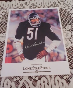 Photo dédicacée 8x10 DICK BUTKUS - Photo 1/3