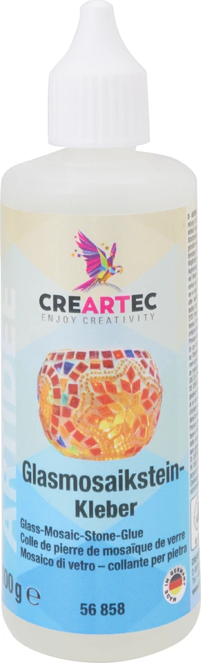 Glasmosaik-Steinkleber 100ml dickflüssig transparent Mosaikleber Klebstoff - Bild 1 von 1