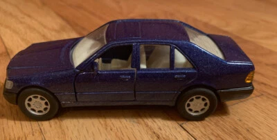 Coche fundido a presión raro vintage Welly Blue Mercedes Benz 600 SEL No.9048 5 pulgadas Foto 1 de 4