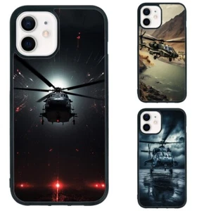 For Samsung Galaxy Apple iPhone Phone Cases aircraft apache helicopter - Picture 1 of 25