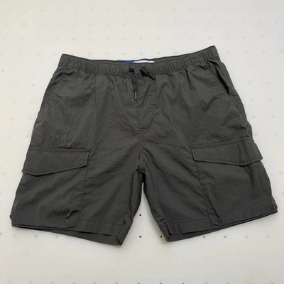 Old Navy Shorts Mens Large Relaxed Green Cargo Built In Flex Rip Stop Nylon Camp - Image 1 of 4