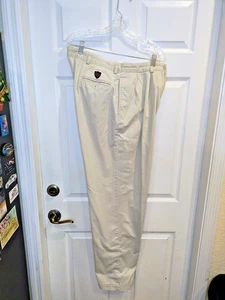 Pantalones de golf Polo Ralph Lauren para hombre 40x34 beige caqui algodón comodidad de verano - Imagen 1 de 7