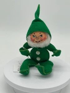 7" Green Gnome with Buttons M60-66 Annalee - Bild 1 von 7