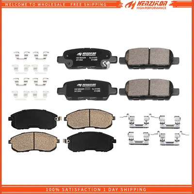 Front & Rear Ceramic Brake Pads Set for Nissan Altima 2007 - 2010 2011 2012 2013 - Image 1 of 3