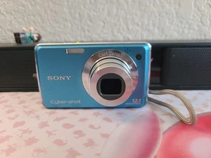 Sony Cyber-shot DSC-W220 12.1MP Digital Camera Blue - Picture 1 of 6