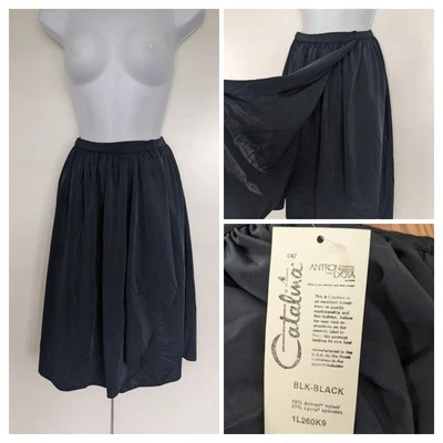 De colección Años 80 Catalina Baile Envoltura Clip En Falda Negro Natación Entrenamiento Nuevo de Lote Antiguo Negro S EE. UU. Foto 1 de 4