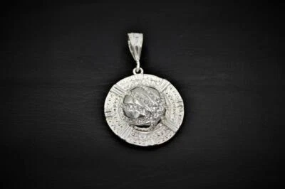 New  Basketball Round Cubic Zirconia Silverplate Charm Pendant No Chain - Image 1 of 4