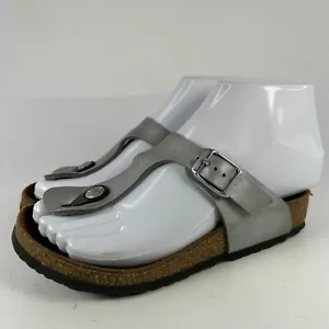 Birkenstock Gizeh Kids Gray Silver US 1 Toddler Summer Sandals Slides EUR 32 - Picture 1 of 10